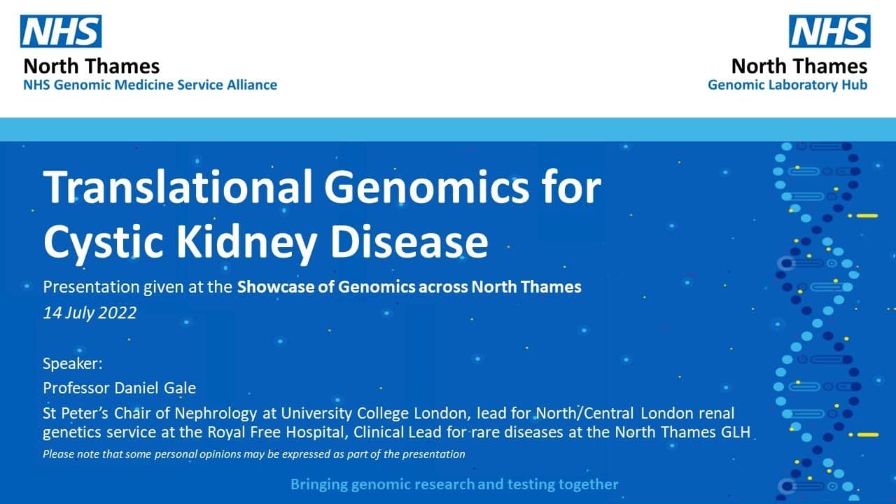 Translational Genomics For Cystic Kidney Disease - North Thames GMS ...