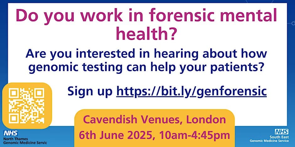 20250606 Forensic Mental Health Event Poster