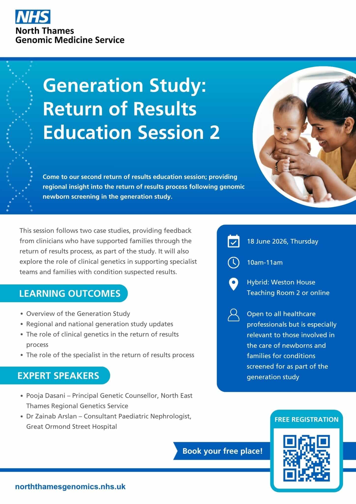 20260618 Gen Study Return of Results Edu Session 2 Event Poster