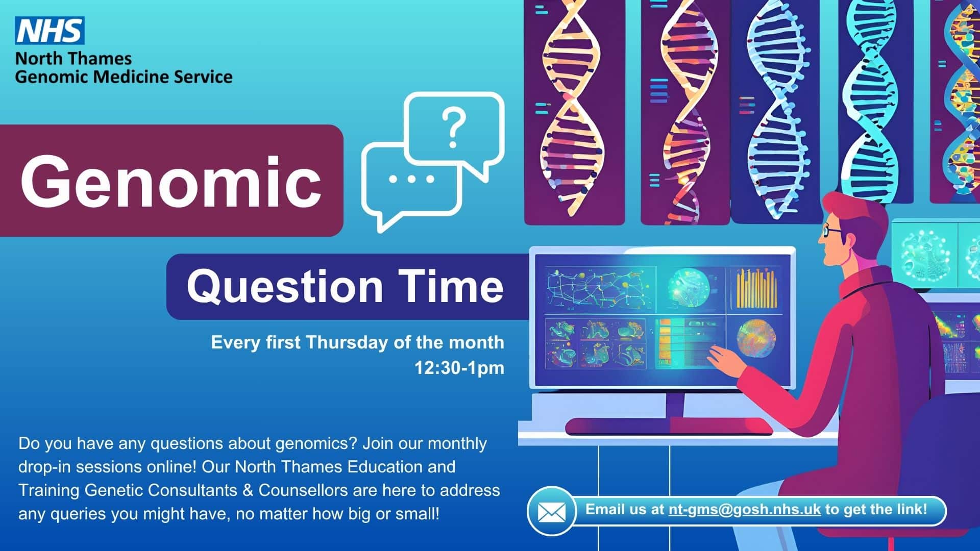 Promo banner for Genomic Question Time
